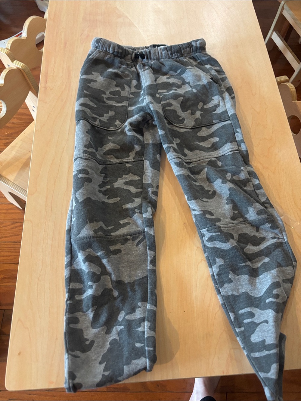 Lee Boys Gray Camo Jogger Sweatpants